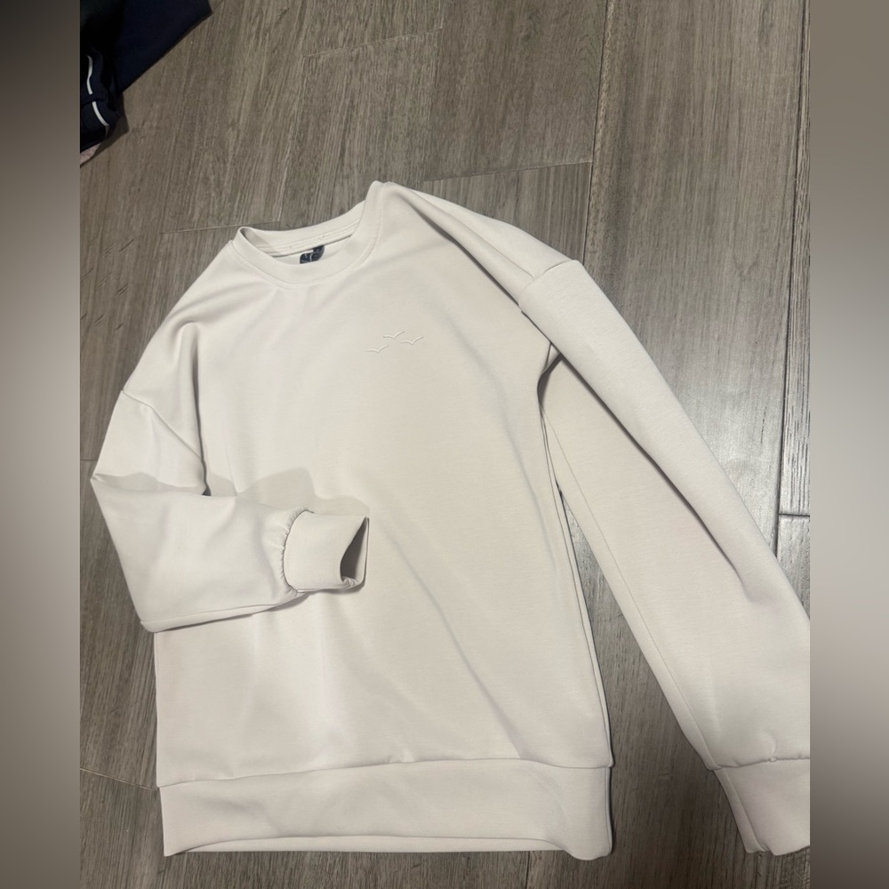 Woman’s lazypants sweatshirt oatmeal beige color